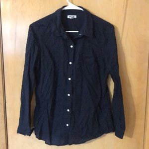 Old Navy button up with eyelet like texture